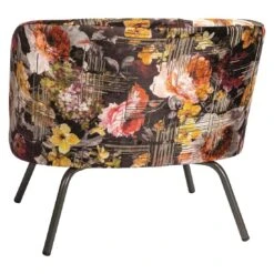 Stern Leni Loungesessel Aluminium/Stoff Schwarz Matt/Geblümt -Garten Leben stern leni loungesessel aluminium stoff 1362837 3