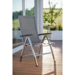 Stern Mika Klappsessel Hoch Edelstahl/Textilene Silber/Leinen-Grau 15 Stern Mika Klappsessel Hoch Edelstahl/Textilene Silber/Leinen-Grau -Garten Leben stern mika klappsessel hoch edelstahl textilene 1395012 7