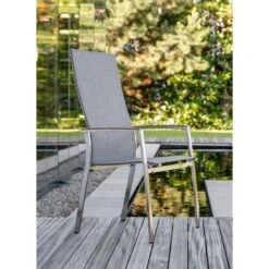 Stern Mika Stapelsessel Hoch Edelstahl/Textilene Silber/Leinen Grau 15 Stern Mika Stapelsessel Hoch Edelstahl/Textilene Silber/Leinen Grau -Garten Leben stern mika stapelsessel hoch edelstahl textilene 1367886 7