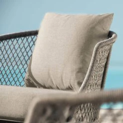 Stern Odea Loungesessel Aluminium/Kordel Inkl. Kissen Schwarz Matt/Salt -Garten Leben stern odea loungesessel aluminium kordel inkl kissen 1357634 3