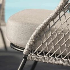 Stern Odea Loungesessel Aluminium/Kordel Inkl. Kissen Schwarz Matt/Salt -Garten Leben stern odea loungesessel aluminium kordel inkl kissen 1357634 4