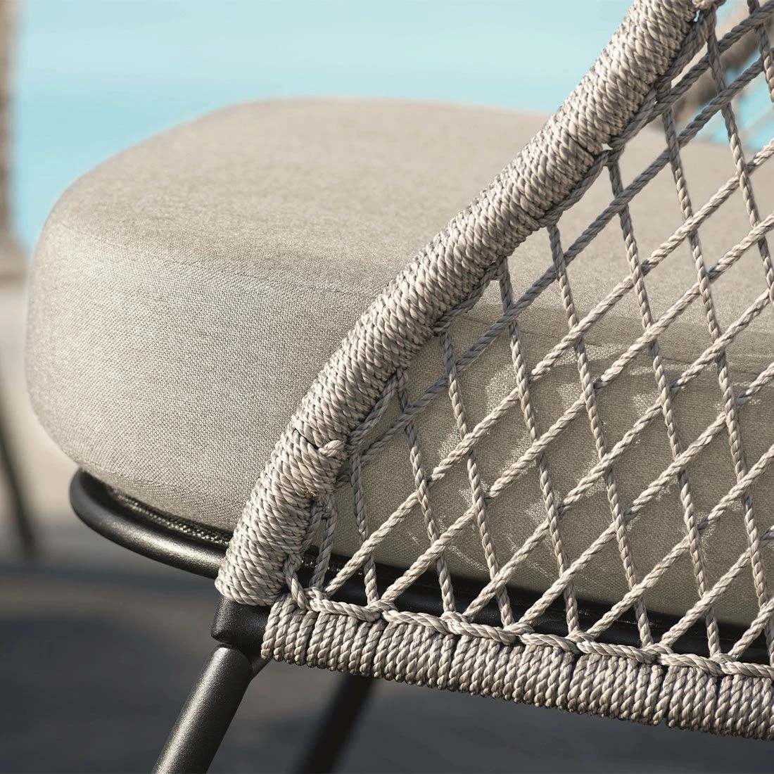 Stern Odea Loungeset Aluminium/Outdoorstoff Schwarz Matt/Cream 10 Stern Odea Loungeset Aluminium/Outdoorstoff Schwarz Matt/Cream – Bild 8