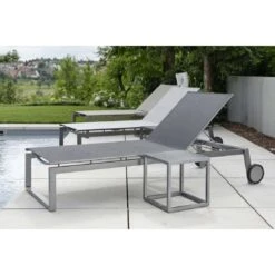 Stern Robin Rollliege Aluminium/Textilene Graphit/Silbergrau -Garten Leben stern robin rollliege aluminium textilene 43886 3