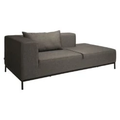 Stern Taavi Eck-/Endmodul Aluminium/Outdoorstoff Schwarz Matt/Seidenschwarz