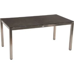 Stern Gartentisch-Gestell 160x90cm Edelstahl Vierkantrohr -Garten Leben stern tischgestell 160x90 cm edelstahl mit vierkantrohr 4