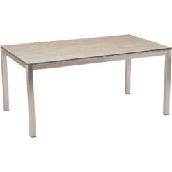 Stern Gartentisch-Gestell 160x90cm Edelstahl Vierkantrohr -Garten Leben stern tischgestell 160x90 cm edelstahl mit vierkantrohr 6