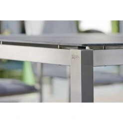 Stern Gartentisch-Gestell 160x90cm Edelstahl Vierkantrohr -Garten Leben stern tischgestell 160x90 cm edelstahl mit vierkantrohr 9