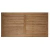 Stern Tischplatte Teak Natur -Garten Leben stern tischplatte 200x100 cm teakholz 1