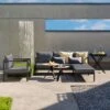 Stern Viggo Loungeset Aluminium/Polyacryl Schwarz Matt/Seidenschwarz -Garten Leben stern viggo loungeset aluminium polyacryl 1489865 1