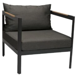 Stern Viggo Loungeset Aluminium/Polyacryl Schwarz Matt/Seidenschwarz -Garten Leben stern viggo loungeset aluminium polyacryl 1489865 4