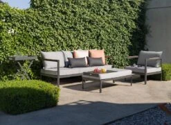 Stern Viggo Loungeset Aluminium/Polyacryl Anthrazit/Seidengrau