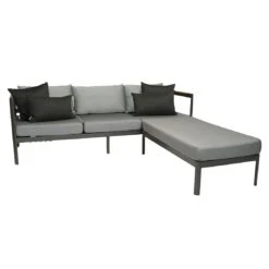 Stern Viggo Loungeset Aluminium/Polyacryl Anthrazit/Seidengrau -Garten Leben stern viggo loungeset aluminium polyacryl 1489876 3