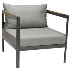 Stern Viggo Loungeset Aluminium/Polyacryl Anthrazit/Seidengrau -Garten Leben stern viggo loungeset aluminium polyacryl 1489876 4