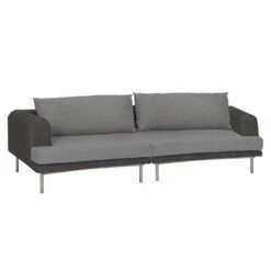Stern Viva Gartensofa Edelstahl/Geflecht Basaltgrau/Grau Meliert