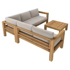 OUTLIV. Stockton Ecklounge 4-teilig Akazie/Polster Teaklook/Taupe 15 OUTLIV. Stockton Ecklounge 4-teilig Akazie/Polster Teaklook/Taupe -Garten Leben stockton loungeset 4tlg akazie natur taupe 3