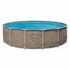 Summer Fun Frame Pool Set Ø427x107cm Rattan Braun -Garten Leben summer fun frame pool set durchm427x107cm 1419696 1