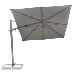 Suncomfort Varioflex Ampelschirm 300x300cm Stone Grey -Garten Leben suncomfort varioflex ampelschirm 300x300cm 1355852 3