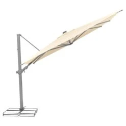 Suncomfort Varioflex Ampelschirm Solar/LED 300x300cm Ecru -Garten Leben suncomfort varioflex ampelschirm solar led 300x300cm 1355863 3