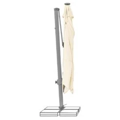 Suncomfort Varioflex Ampelschirm Solar/LED 300x300cm Ecru -Garten Leben suncomfort varioflex ampelschirm solar led 300x300cm 1355863 4