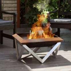 SvenskaV Gilge Design-Feuerschale 63x63x35 Cm Edelstahl Gebürstet 5 SvenskaV Gilge Design-Feuerschale 63x63x35 Cm Edelstahl Gebürstet -Garten Leben svenskav gilge design feuerschale o63cm edelstahl geburstet 1087793 2