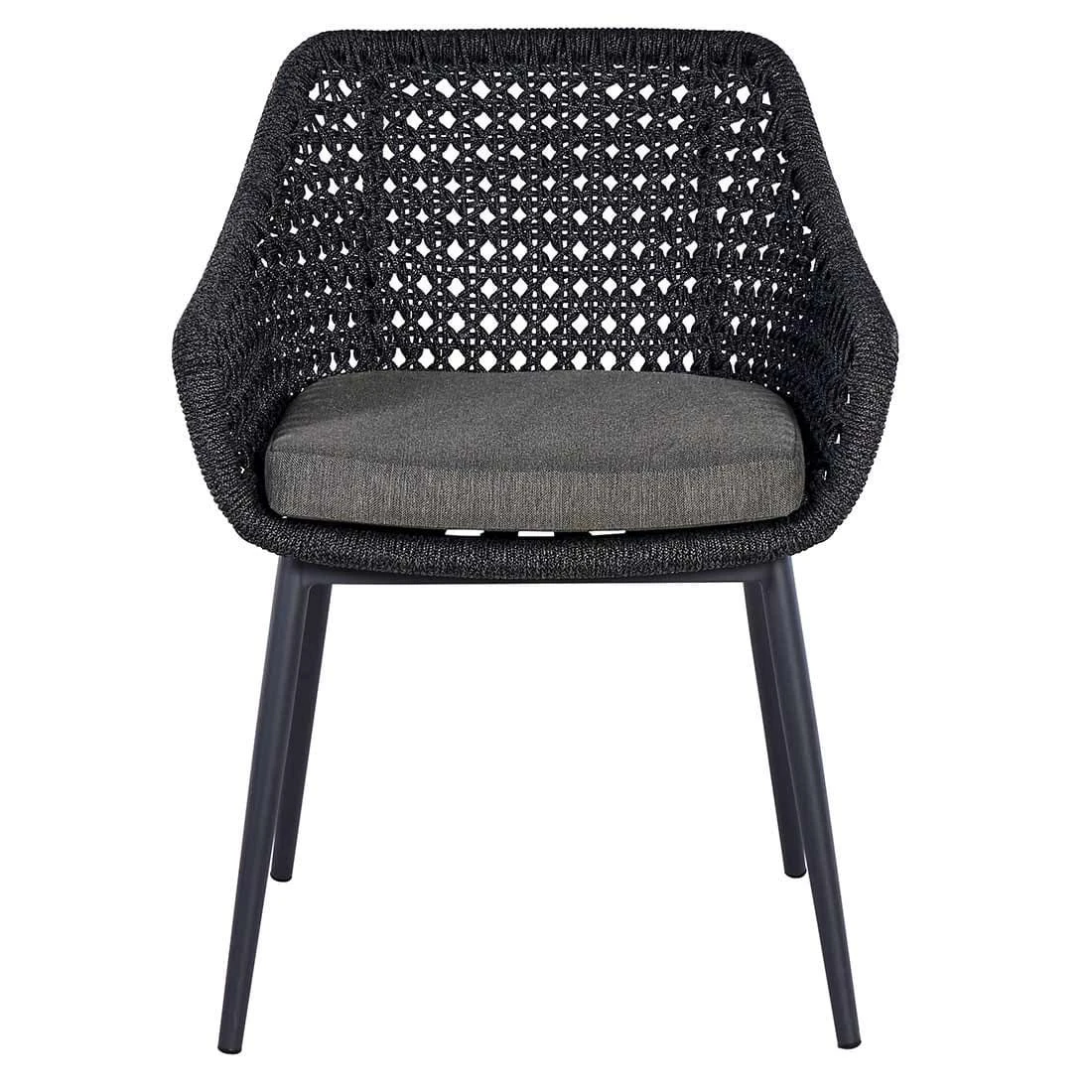 OUTLIV. Hudson Gartensessel Aluminium/Rope Charcoal/Anthrazit 4 OUTLIV. Hudson Gartensessel Aluminium/Rope Charcoal/Anthrazit – Bild 2