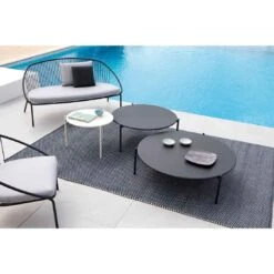 Vermobil Aria Loungetisch Ø60cm Stahl Matt Weiß -Garten Leben vermobil aria loungetisch durchm60cm stahl 1372869 3