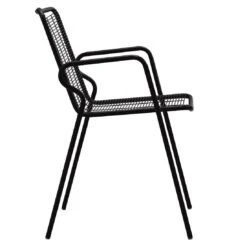 Vermobil Roma Stapelsessel Stahl Schwarz -Garten Leben vermobil roma stapelsessel stahl 1371329 3