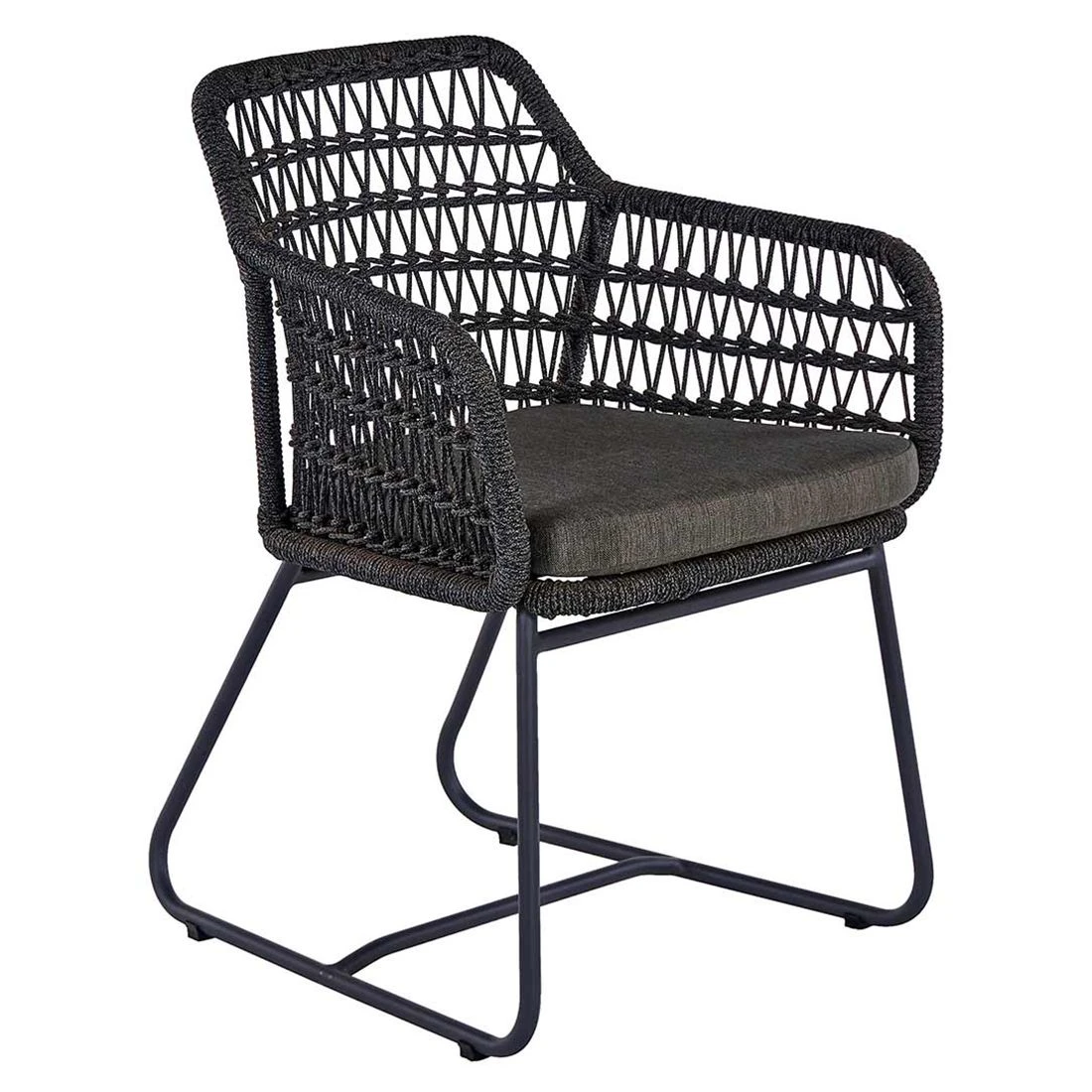 OUTLIV. Verona Gartenmöbelset 5-tlg. Tisch Ø130cm Charcoal 5 OUTLIV. Verona Gartenmöbelset 5-tlg. Tisch Ø130cm Charcoal – Bild 3