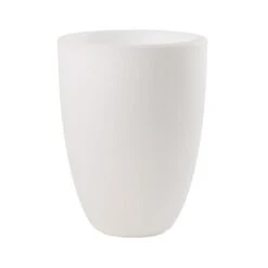 VON HASTEDT Pro Curvy Pot M PLUS SMART Pflanzkübel H51cm Ø39cm LED Weiß