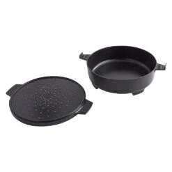 Weber 2in1 Dutch Oven & Pfanne Emailliertes Gusseisen -Garten Leben weber 2in1 dutch oven pfanne emailliertes gusseisen 1301501 2