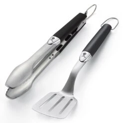 Weber Grillbesteck-Set Kompakt Edelstahl 2-teilig Schwarz -Garten Leben weber grillbesteck kompakt edelstahl 2 teilig 3