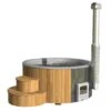 Wolff Finnhaus Hot Tub Grau -Garten Leben wolff finnhaus badebottich hot tub mit thermodeckel ofen durchm200cm 1400908 1