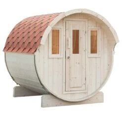 Wolff Finnhaus Basic Saunafass Bausatz Natur