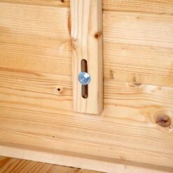 Wolff Finnhaus Bornholm 40-A Typ 2 Gartenhaus 290x240cm Mit Halbglas-Tür Natur -Garten Leben wolff finnhaus bornholm 40 a typ 2 290x240cm mit halbglas tuer 1401106 3