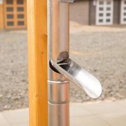 Wolff Finnhaus Dachrinne Rund Für Satteldächer Silber 5 Wolff Finnhaus Dachrinne Rund Für Satteldächer Silber -Garten Leben wolff finnhaus dachrinne rund satteldach bis 1000cm aluminium 1397916 2