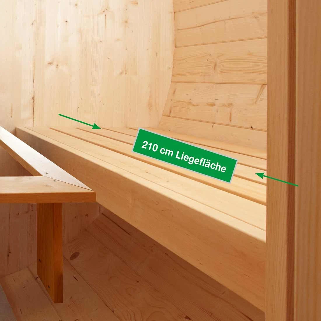 Wolff Finnhaus De Luxe Saunafass 400 Bausatz Natur 5 Wolff Finnhaus De Luxe Saunafass 400 Bausatz Natur – Bild 3