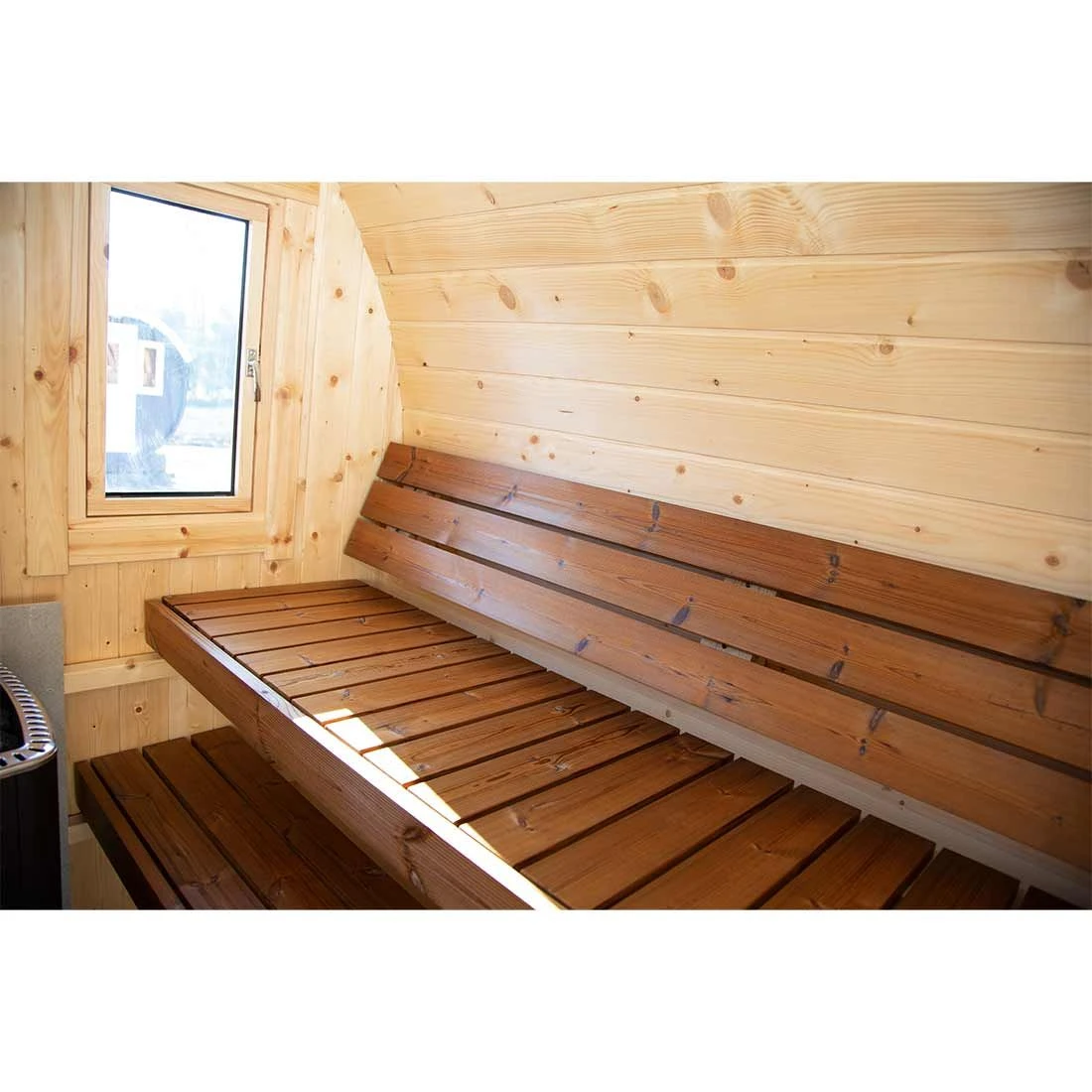 Wolff Finnhaus Finja 2 Saunafass Premium Bausatz Ø226x292cm Thermoholz 3 Wolff Finnhaus Finja 2 Saunafass Premium Bausatz Ø226x292cm Thermoholz – Bild 2