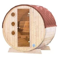 Wolff Finnhaus Mini Saunafass 160 Bausatz Natur