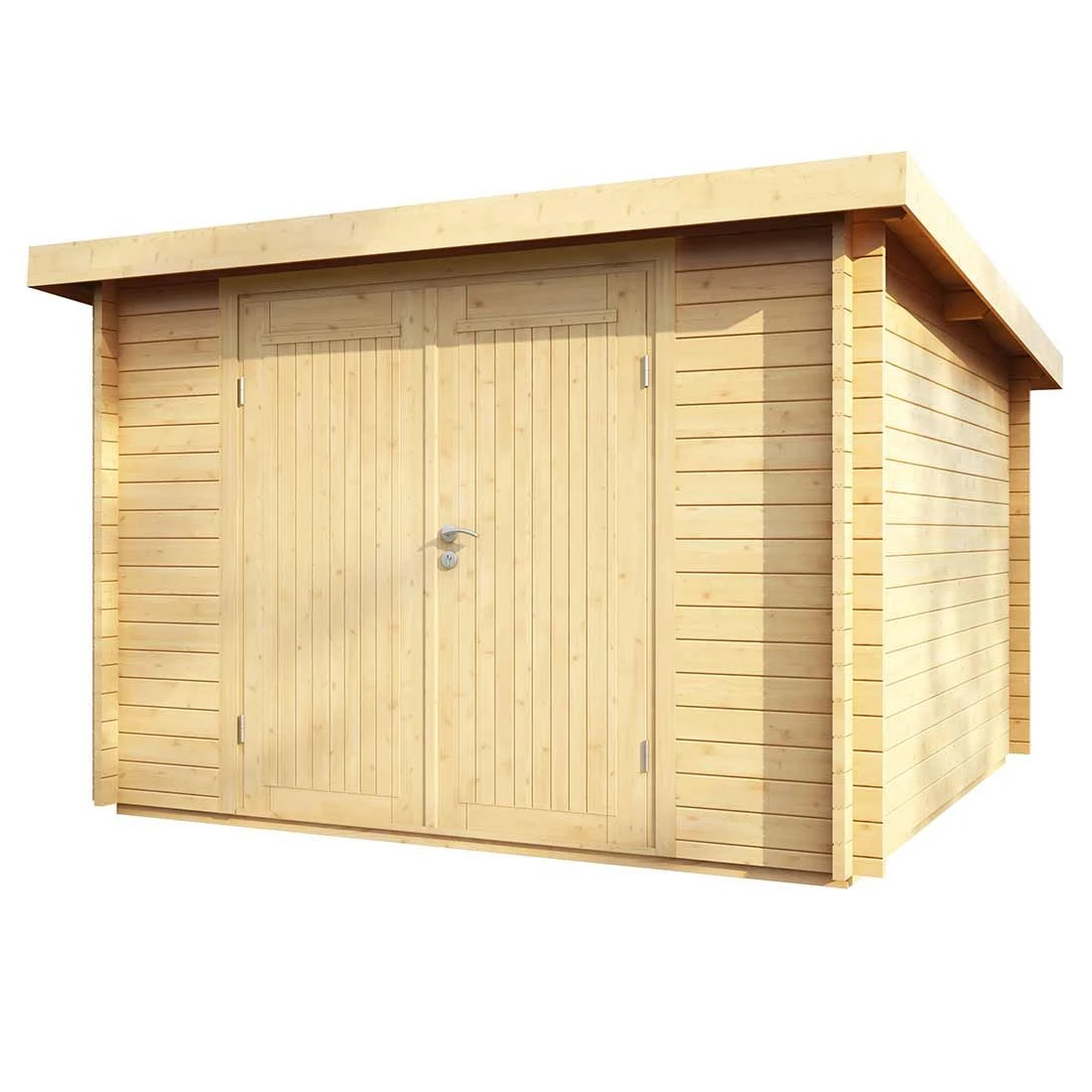 Wolff Finnhaus Pulti 34-B Typ 1 Gartenhaus 300x240cm+Vollholztür Natur 3 Wolff Finnhaus Pulti 34-B Typ 1 Gartenhaus 300x240cm+Vollholztür Natur