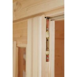 Wolff Finnhaus Pulti 34-B Typ 2 Gartenhaus Mit Halbglastür Natur -Garten Leben wolff finnhaus pulti 34 b typ 2 gartenhaus 300x240cm halbglastuer 1402470 4