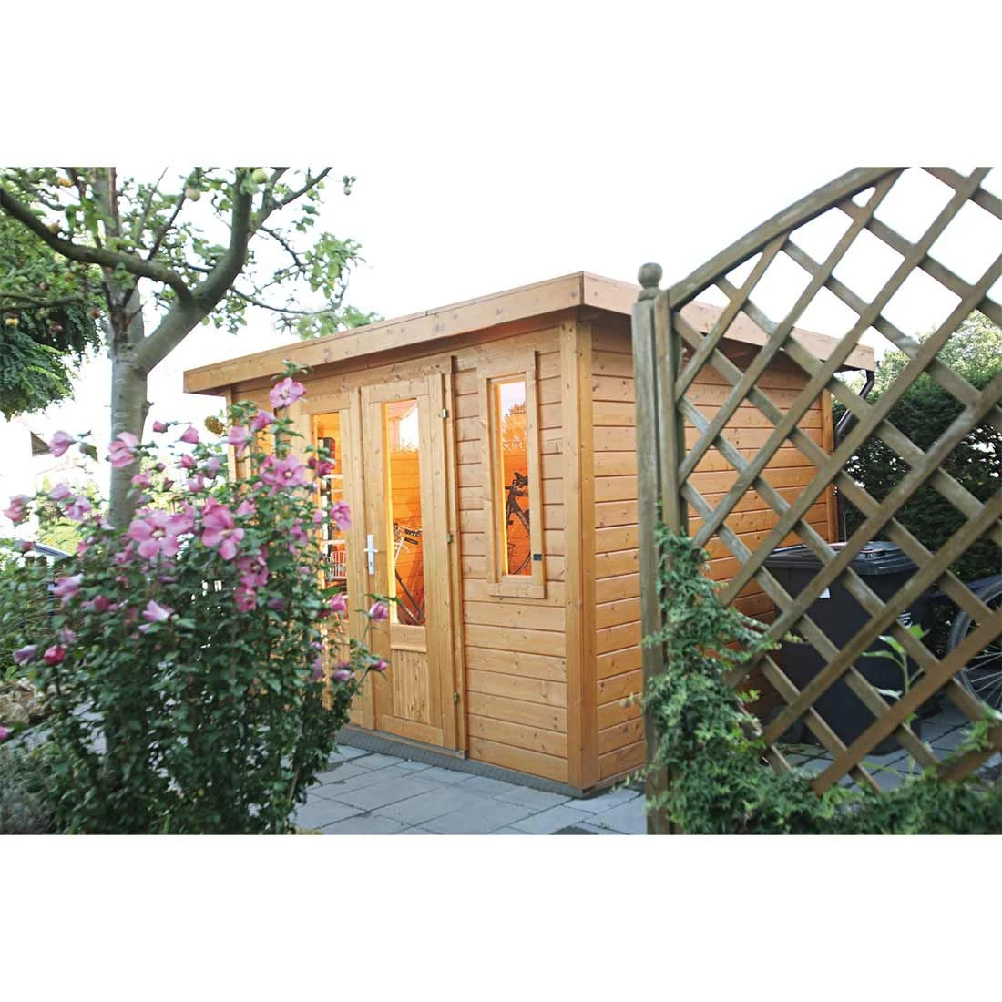 Wolff Finnhaus Pulti Moderna B Gartenhaus 320x260cm+Doppeltür Natur 4 Wolff Finnhaus Pulti Moderna B Gartenhaus 320x260cm+Doppeltür Natur – Bild 2