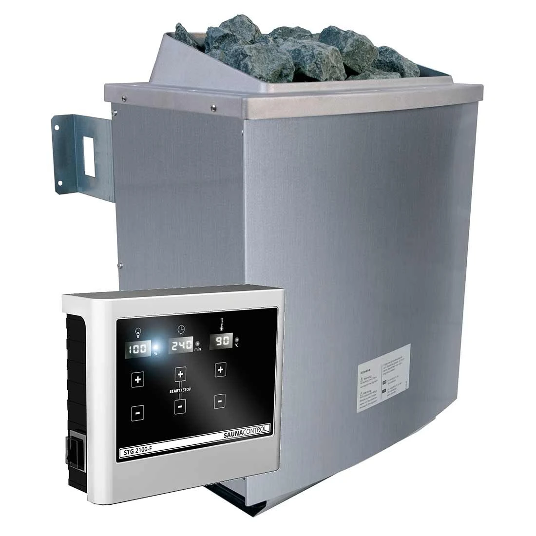 Wolff Finnhaus Saunaofen Elektr. Inkl. Externem Steuergerät 9 KW Silber 3 Wolff Finnhaus Saunaofen Elektr. Inkl. Externem Steuergerät 9 KW Silber