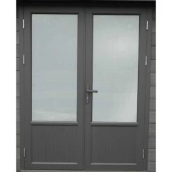 Wolff Finnhaus WPC-Trend B+ Gartenhaus 444x187cm+Anbau 200cm Grau -Garten Leben wolff finnhaus wpc trend b gartenhaus 444x187cm anbau 200cm 1404791 3