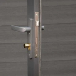 Wolff Finnhaus WPC-Trend B+ Gartenhaus 444x187cm+Anbau 200cm Grau -Garten Leben wolff finnhaus wpc trend b gartenhaus 444x187cm anbau 200cm 1404791 5