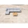Zebra Belvedere Loungeset Edelstahl/Olefin Silber/Grau -Garten Leben zebra belvedere 4 sitzersofa edelstahl olefin 1