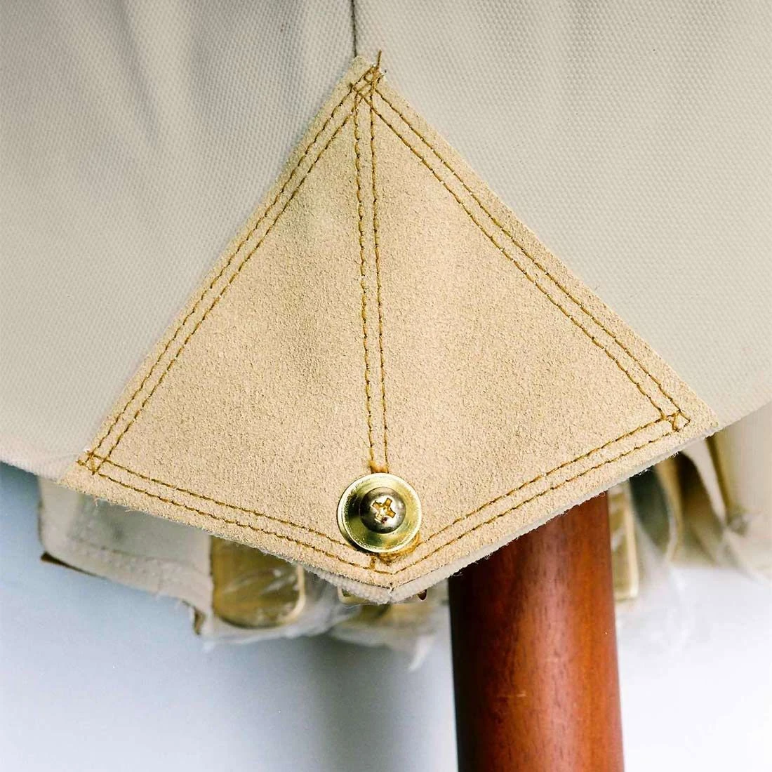 Zebra Calypso Novo Sonnenschirm Ø300cm Holz/Olefin Beige 5 Zebra Calypso Novo Sonnenschirm Ø300cm Holz/Olefin Beige – Bild 3