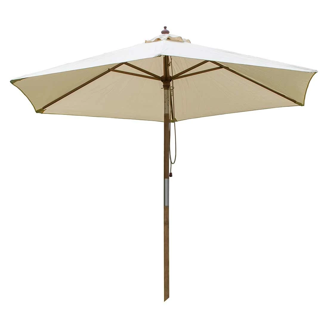 Zebra Flamenco Sonnenschirm Ø250cm Holz/Olefin Beige 3 Zebra Flamenco Sonnenschirm Ø250cm Holz/Olefin Beige