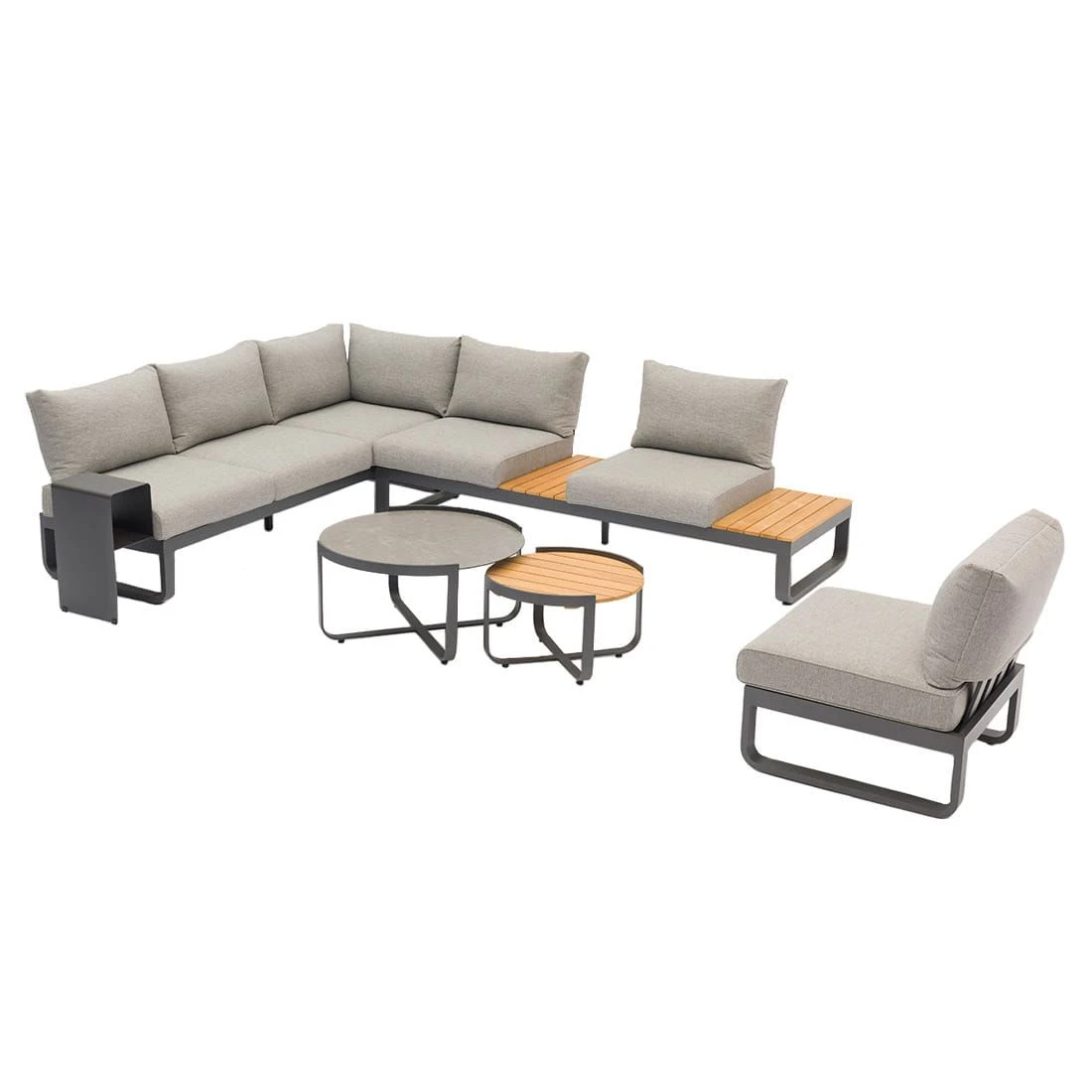 Zebra Fly Beistelltisch Groß 32x29cm Aluminium Graphit 4 Zebra Fly Beistelltisch Groß 32x29cm Aluminium Graphit – Bild 2