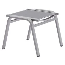 Zebra Fly Hocker Aluminium/Textilene Elegance Grey/Dark Grey