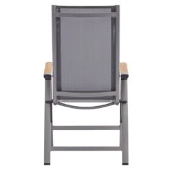 Zebra Fly Klappsessel Aluminium/Textilene Elegance Grey/Dark Grey -Garten Leben zebra fly klappsessel aluminium textilene 1353476 4